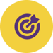 arrow on target icon arrow on target icon