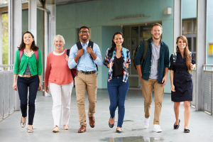 teachers walking together